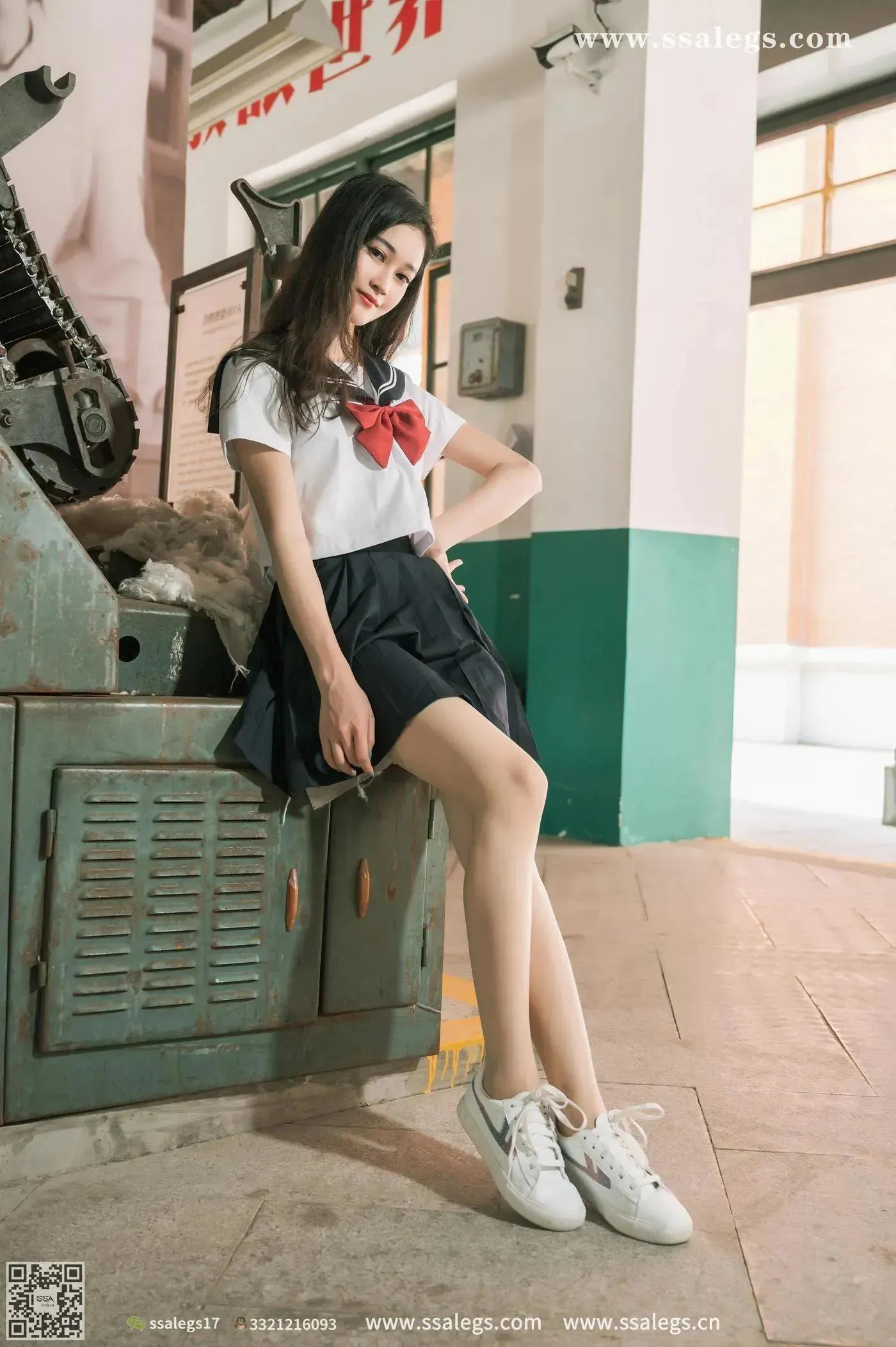 [SSA丝社]超清写真 NO.421 漫漫白色jk制服肉丝写真(上)[23] [51P]插图4